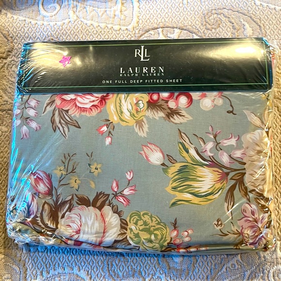 NWT Ralph Lauren Charlotte Full Deep Fitted Sheet - Picture 1 of 1
